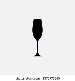 champagne glass icon vector