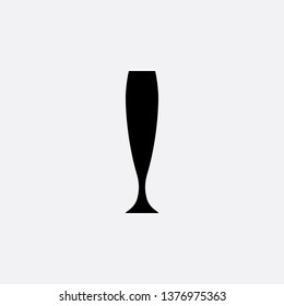 champagne glass icon vector