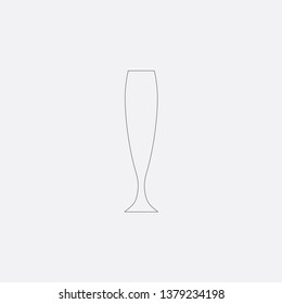 champagne and glass icon vector