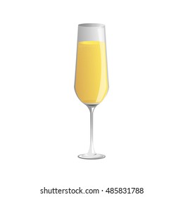  champagne  glass and  champagne, Vector