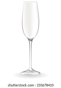 Champagne glass - vector drawing