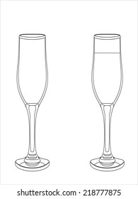 champagne glasses