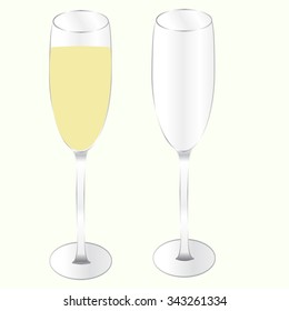 champagne glasses