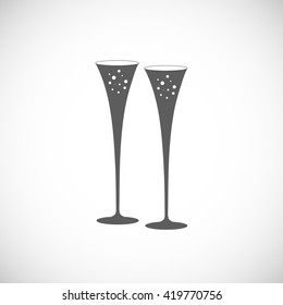 champagne glasses