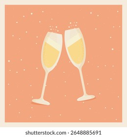 taças de champanhe comemoração festa de ano novo