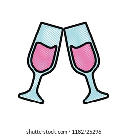 champagne glasses design