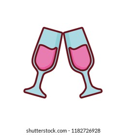 champagne glasses design