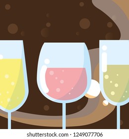 champagne glasses design