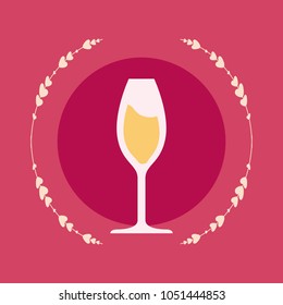 Champagne glasses icon