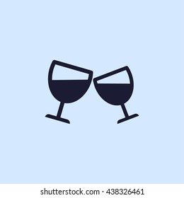 champagne glasses icon