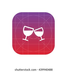 champagne glasses icon
