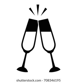 champagne glasses icon
