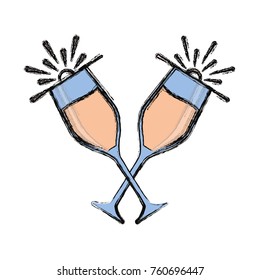 champagne glasses icon