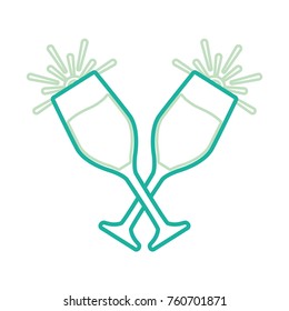 champagne glasses icon