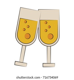 champagne glasses icon image 