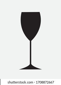 Champagne glasses on background. Vector illustration.