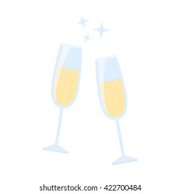 Champagne icon. 