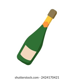 champagne icon of color style design vector template