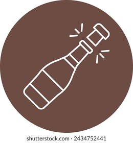 Champagne Icon Design For Personal And Commercial Use