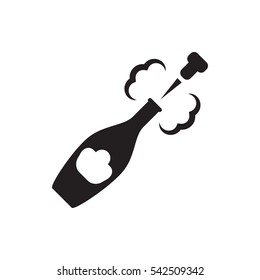 champagne icon illustration isolated vector sign symbol