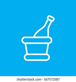 champagne icon illustration isolated vector sign symbol
