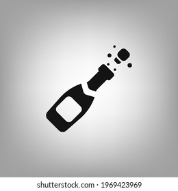Champagne icon for the interface of applications, games.