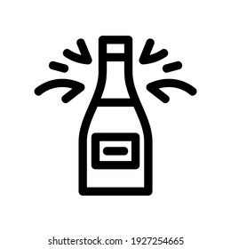 champagne icon or logo isolated sign symbol vector illustration - high quality black style vector icons
