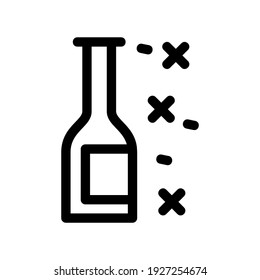 champagne icon or logo isolated sign symbol vector illustration - high quality black style vector icons
