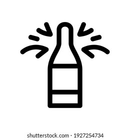 champagne icon or logo isolated sign symbol vector illustration - high quality black style vector icons
