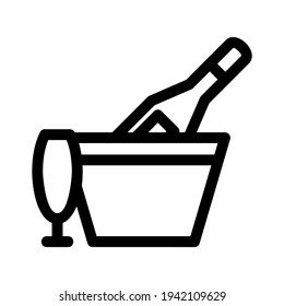 champagne icon or logo isolated sign symbol vector illustration - high quality black style vector icons
