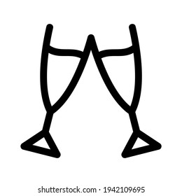 champagne icon or logo isolated sign symbol vector illustration - high quality black style vector icons
