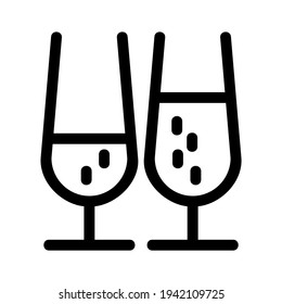 champagne icon or logo isolated sign symbol vector illustration - high quality black style vector icons

