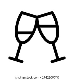 champagne icon or logo isolated sign symbol vector illustration - high quality black style vector icons
