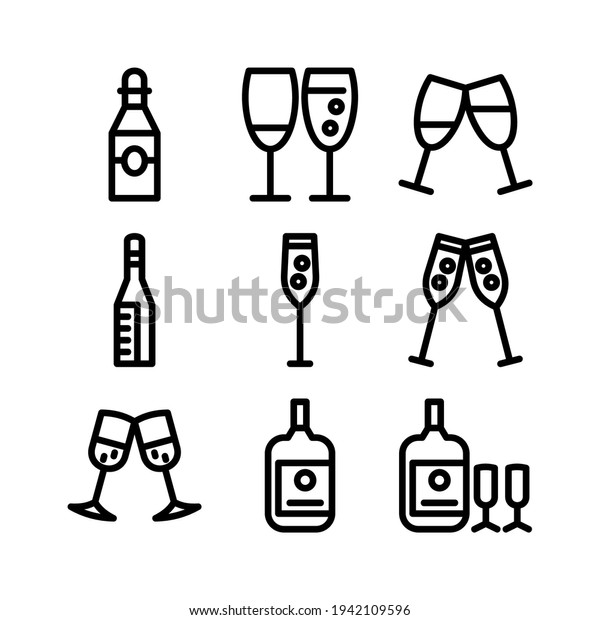champagne icon\
or logo isolated sign symbol vector illustration - Collection of\
high quality black style vector\
icons\
