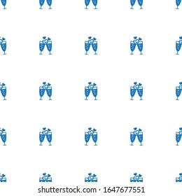 champagne icon pattern seamless isolated on white background. Editable filled champagne icon. champagne icon pattern for web and mobile.