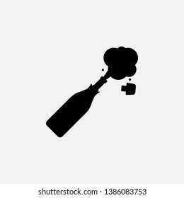 champagne icon sign signifier vector
