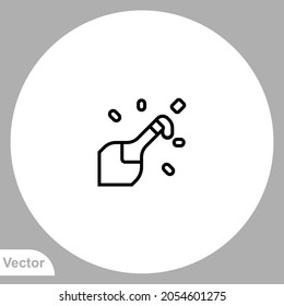 Champagne icon sign vector,Symbol, logo illustration for web and mobile