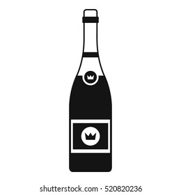 Champagne icon. Simple illustration of champagne vector icon for web