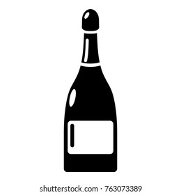 Champagne icon. Simple illustration of champagne vector icon for web