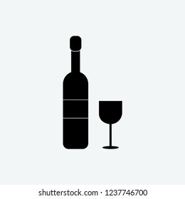 champagne icon vector