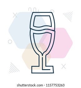 Champagne icon vector can be used as png, Champagne