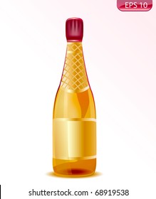 Champagne icon. Vector illustration.