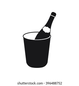 Champagne Icon Vector Illustration on the white background.