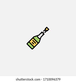 champagne icon vector illustrator sign