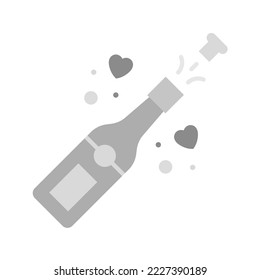 Champagne icon vector image. Can also be used for Physical Fitness. Suitable for mobile apps, web apps and print media.