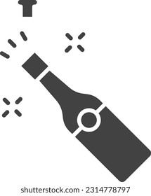 Champagne icon vector image. Suitable for mobile application web application and print media.