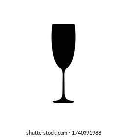 Champagne Icon. Wine Glass Icon 