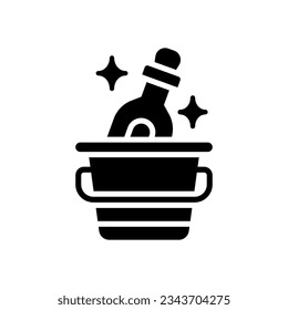 Champagner-Icon für Ihre Website, Ihr Handy, Ihre Präsentation und Ihr Logo-Design.