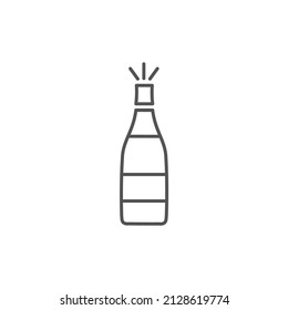 Champagne icons  symbol vector elements for infographic web