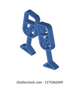 Champagne isometric left top view 3D icon